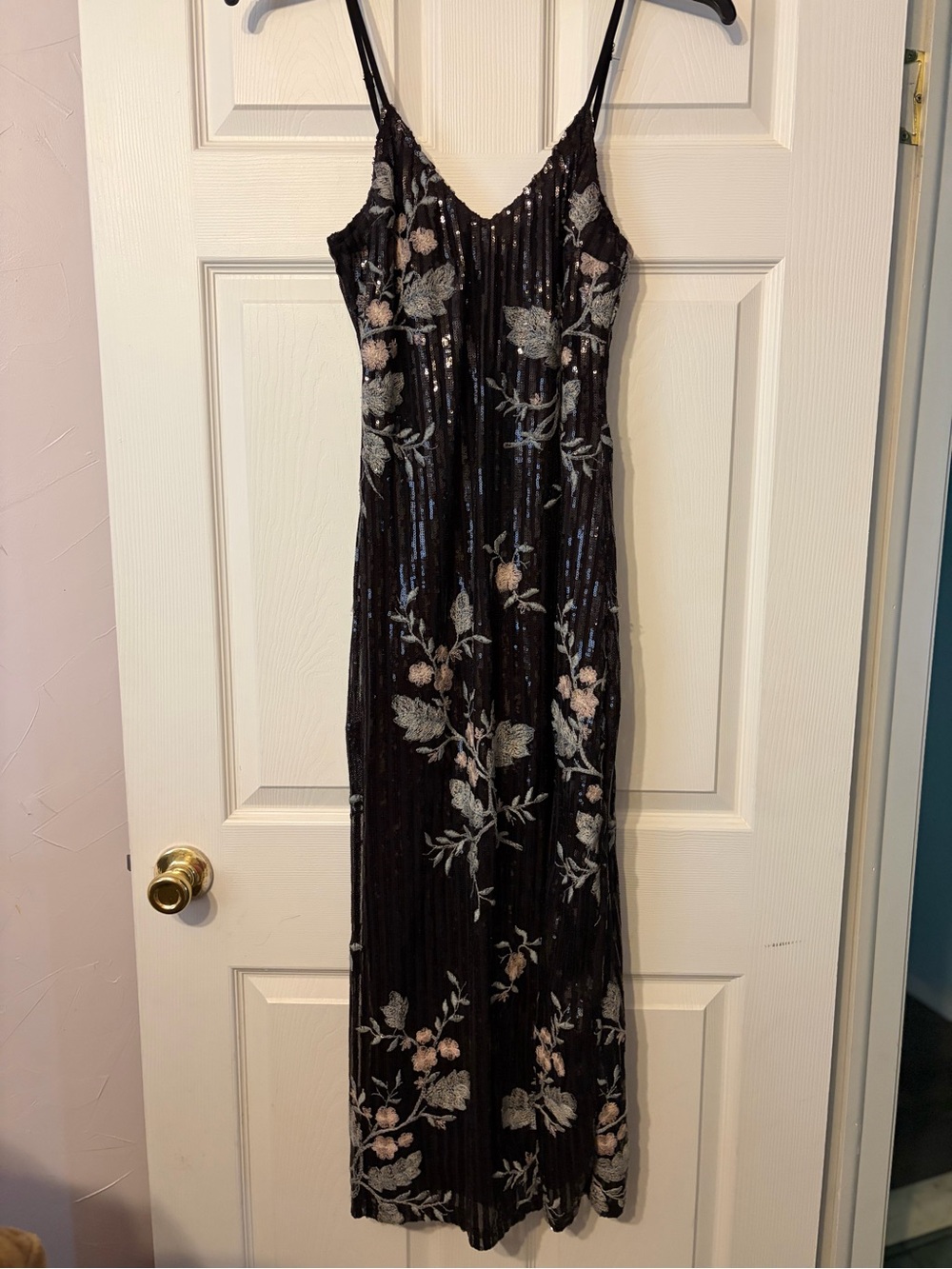 Showpo sequin and floral maxi dress